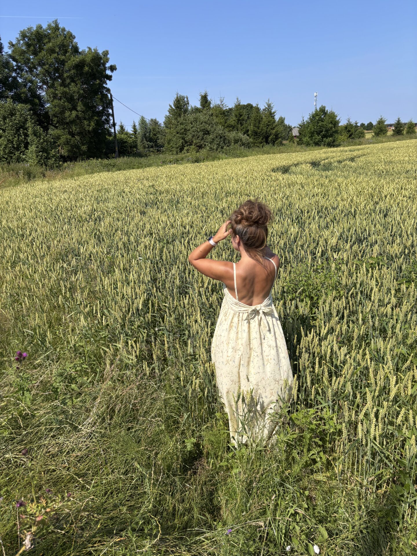 Indi&Cold Organic Cotton Voile Dress orgaanilisest puuvillast taskutega kleit mustriline - Wavau
